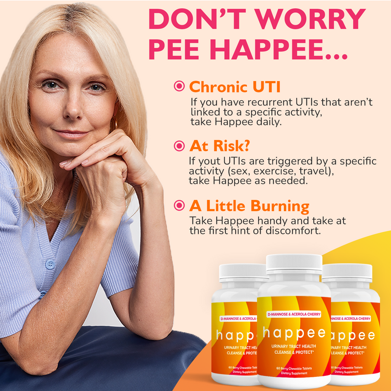Chewable UTI Prevention by Happee, Berry Flavor