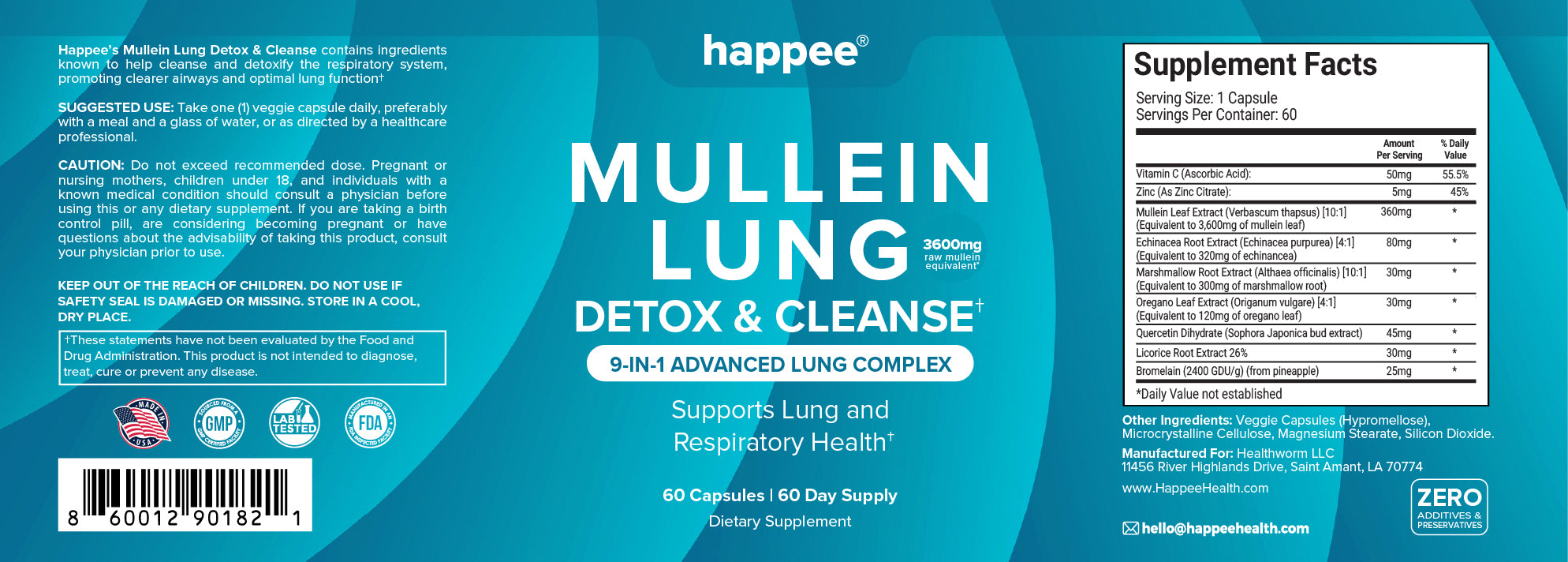 Lung Cleanse with Mullein Leaf Extract