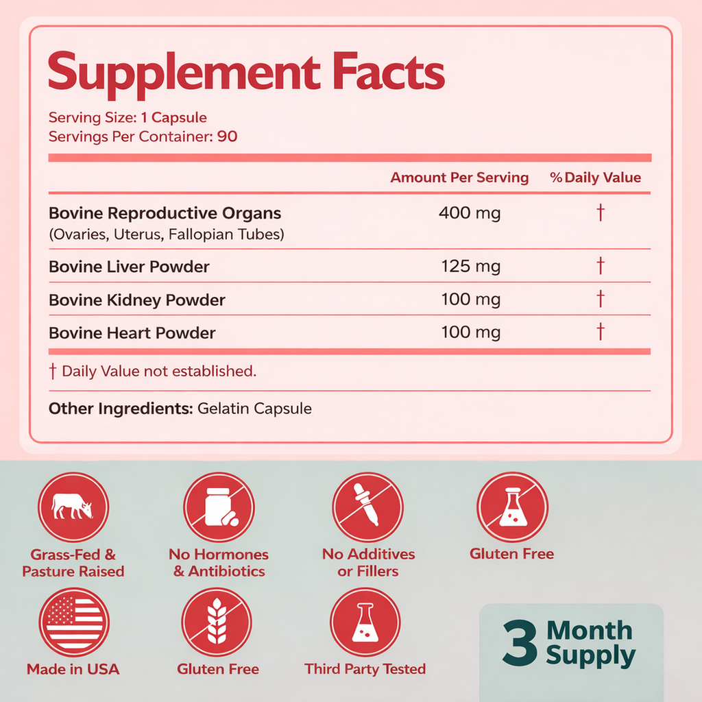 Beef Organ Supplement for Women