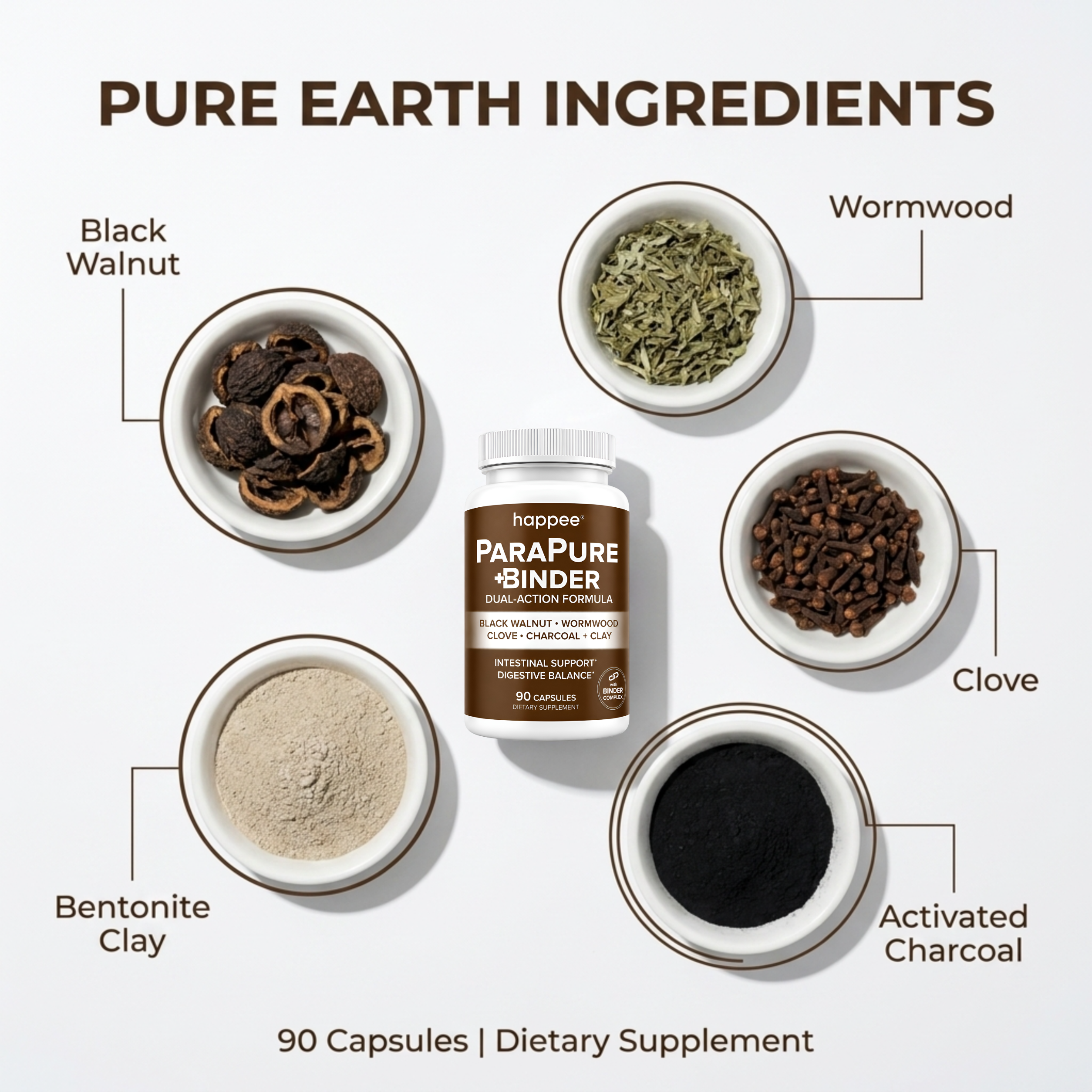 Pure Earth Ingredients with a dietary supplement bottle labeled 'Parapure Bitter'.
