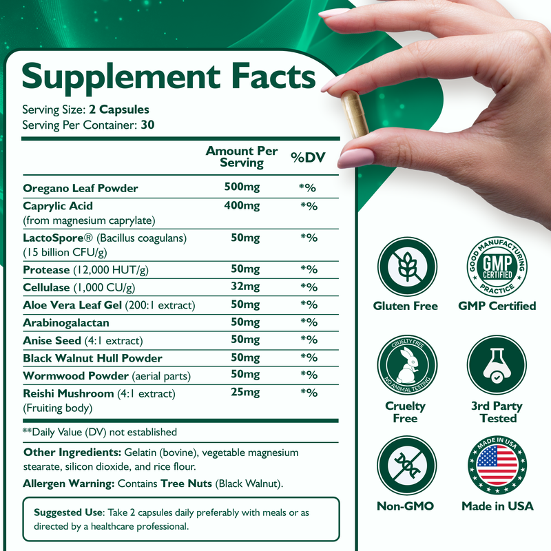 oregano candida support