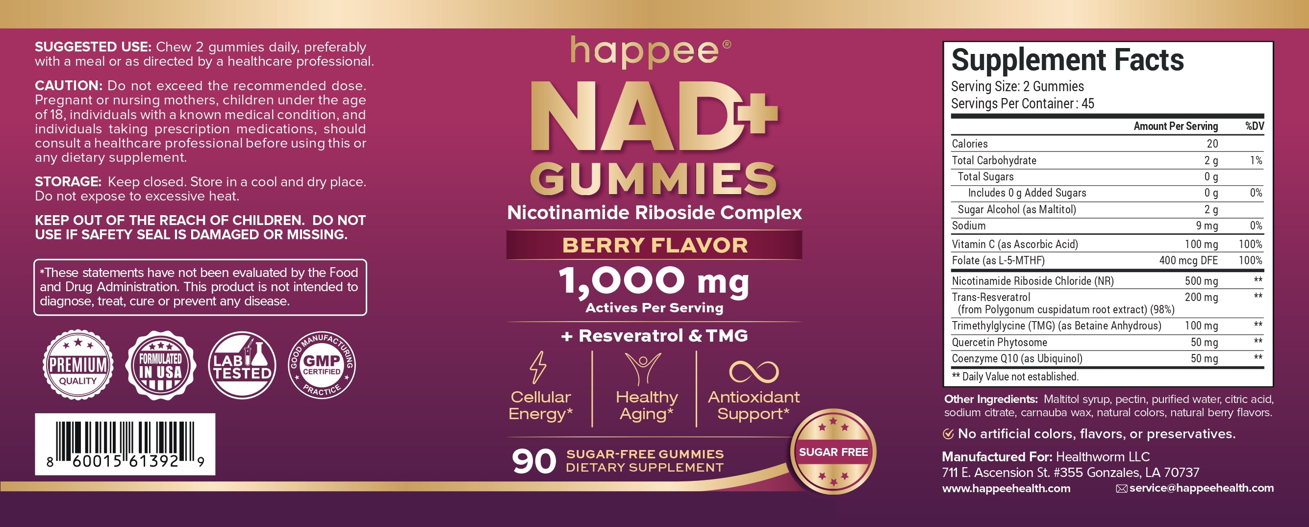 NAD+ Gummies Supplement