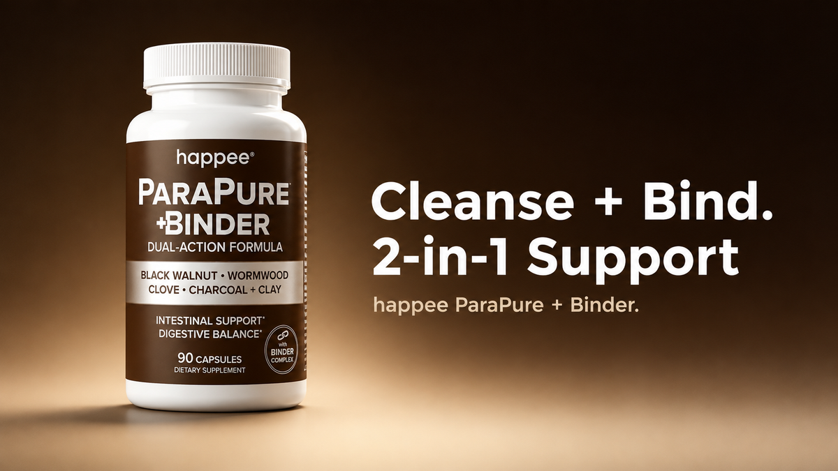 happee health parasite cleanse with binder capsules